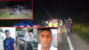 Bursa‘nın Orhangazi ilçesinde, otomobil ile karşı yönden gelen cipin çarpışması