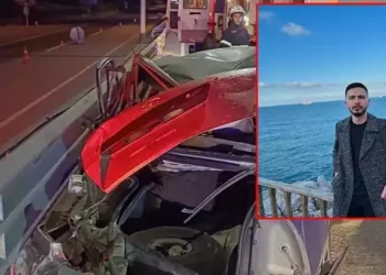 Bariyere çarpan otomobilin sürücüsü öldü