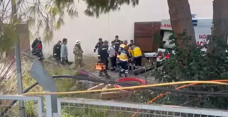 Trafo merkezindeki patlamada 1 işçi ağır yaralandı