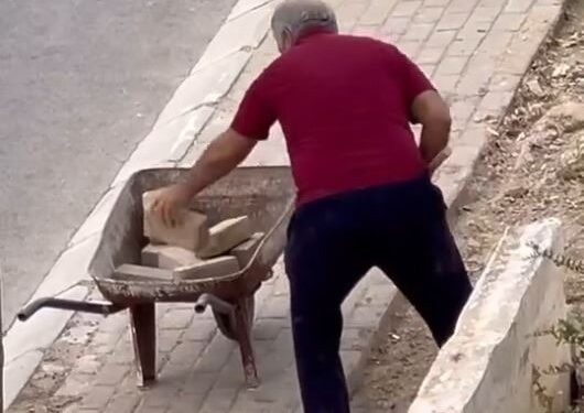 Aydın’da buda oldu, kaldırım taşını söküp çaldılar