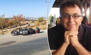 Takla atan motosikletin sürücüsünün feci ölümü
