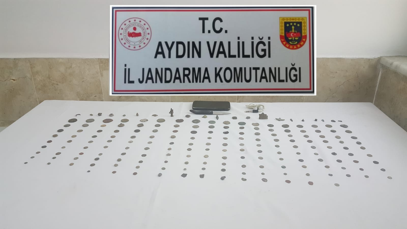 Aydın’da operasyon çok sayıda tarihi eser yakalandı