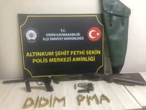 Didim’de silah operasyonu; 1 gözaltı  