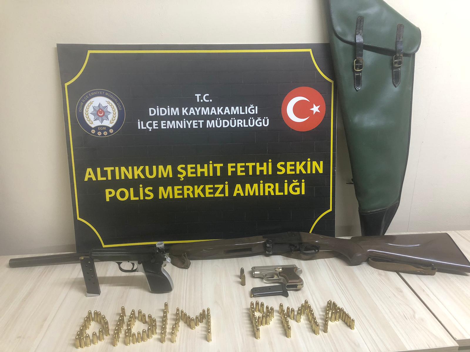 Didim’de silah operasyonu; 1 gözaltı