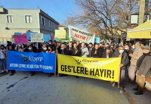 Kuşadası'nda mahalleliden 'GES' tepkisi