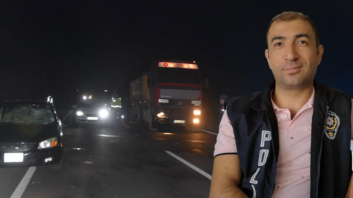 TIR'ın altında kalan polisin bacağı kesildi