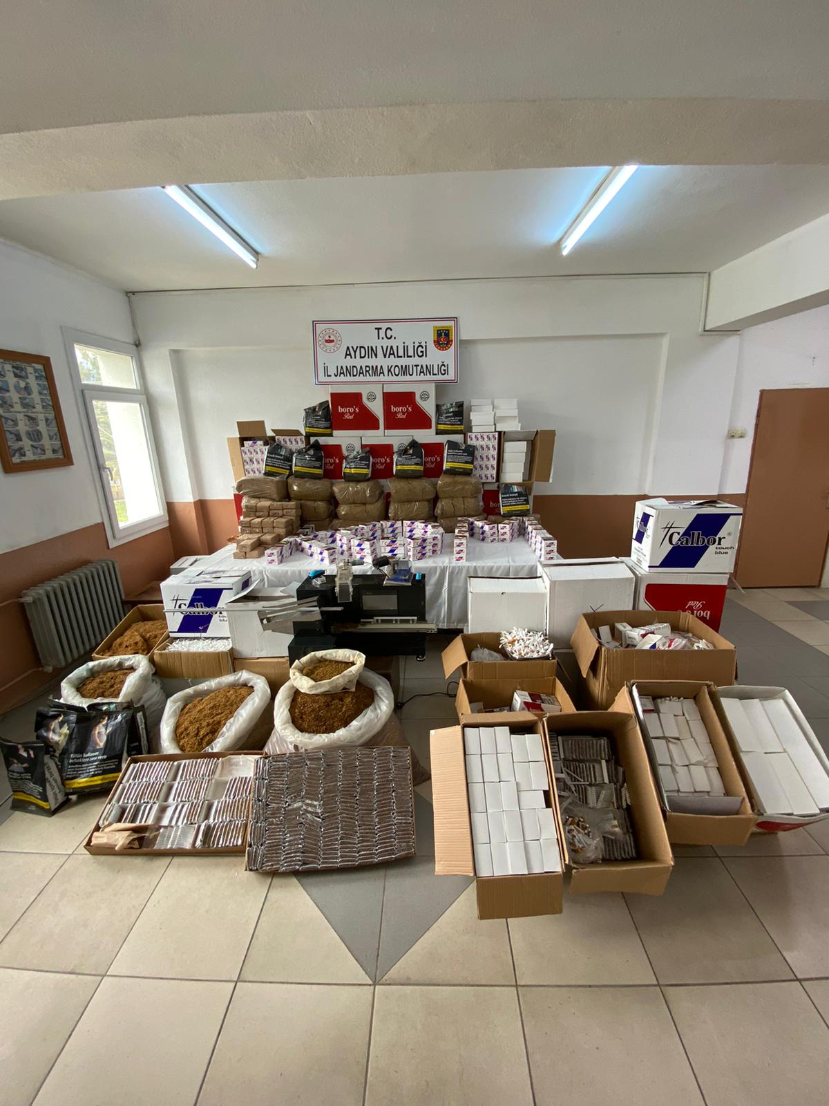 Jandarma’dan kaçak sigara ve tütün operasyonu: 6 gözaltı