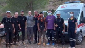 çıktığı dağda mahsur kaldı, 5 saat sonra kurtarıldı