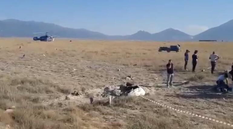 Yangına müdahaleye giden helikopter Denizli'de düştü: 2 ölü, 5 yaralı