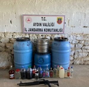 Didim’de sahte alkol operasyonu; 1 gözaltı