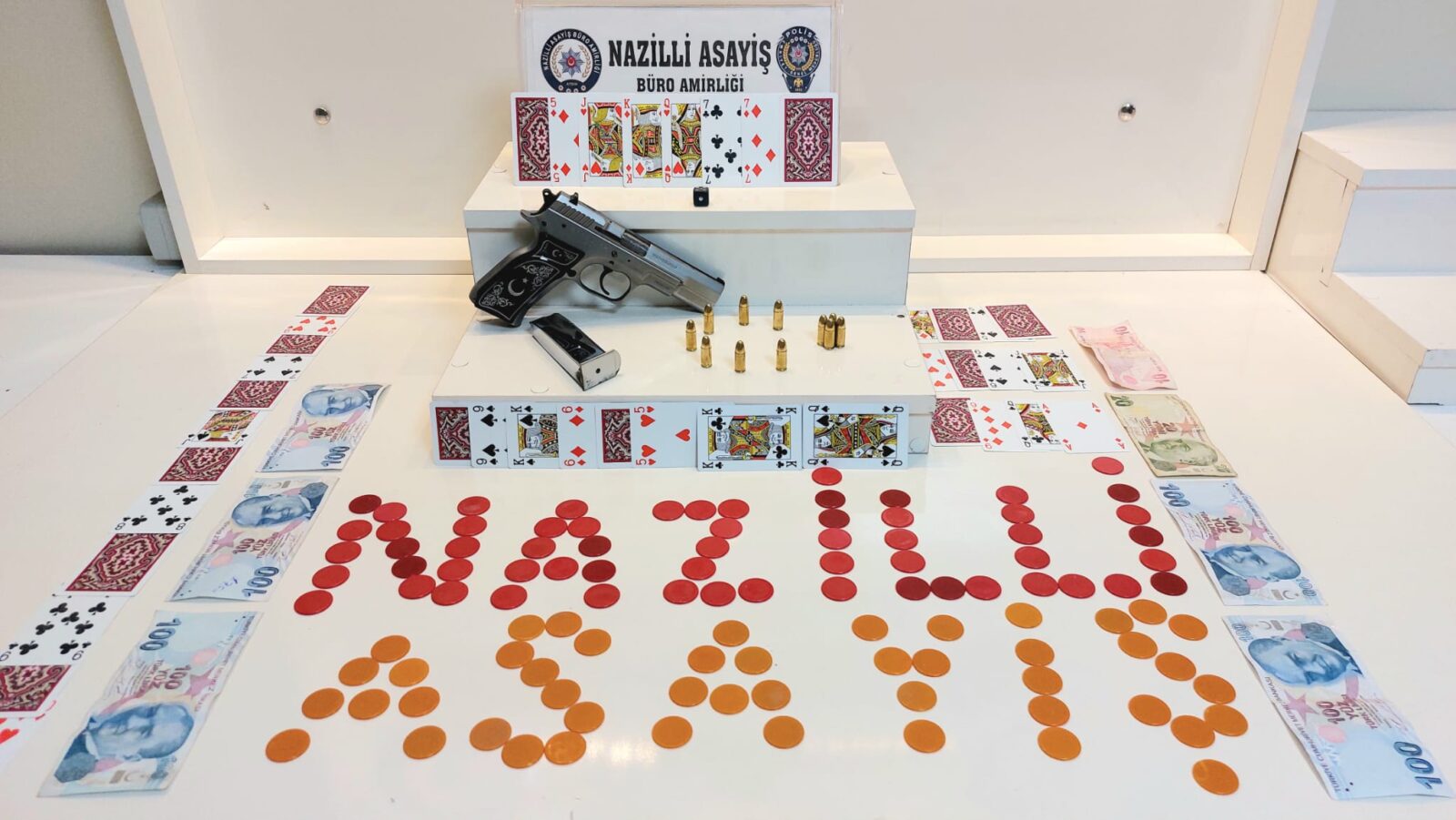 Nazilli’de kumar baskını; 5 kişiye 10 bin lira ceza