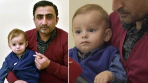 14 aylık Göktürk'ün böbreğinden 40 taş çıkarıldı