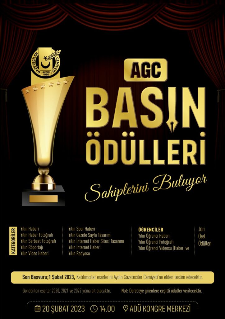 ‘AGC Basın Ödülleri’ için başvurular başladı