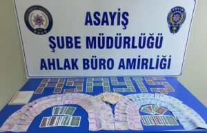 Kumar oynarken yakalanan 5 kişiye 20 bin 275 lira ceza