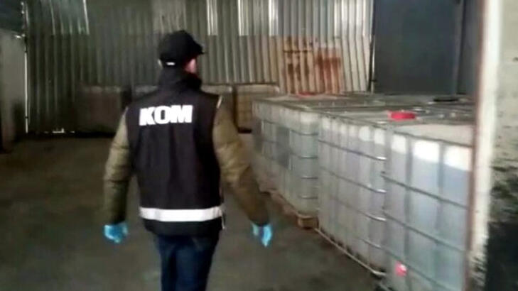 20 ton karışımlı akaryakıt ele geçirildi