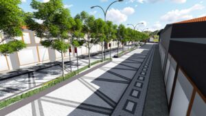 Germencik’te Atatürk Caddesinin çehresini değişiyor