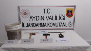 NYSA Antik Kenti’nde kaçak kazıya operasyon: 4 gözaltı