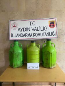 Aydın’ın Germencik İlçesinde 2 vatandaşın 160 litre zeytinyağını çalan şüpheli