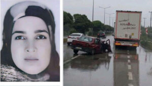 Samsun‘un Terme ilçesinde akaryakıt istasyonundan çıkan TIR‘a yandan çarpan otomobildeki
