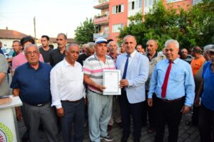 Aydın’ın İncirliova İlçesinde 96 ailenin 50 yıllık tapu hasreti sona