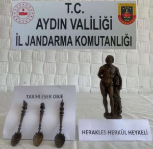 &nbsp; Aydın’ın Söke İlçesinde tarihi eser olduğu değerlendirilen Herakles Herkül