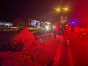 Otomobil beton direğe çarptı: 1 ölü 3 yaralı