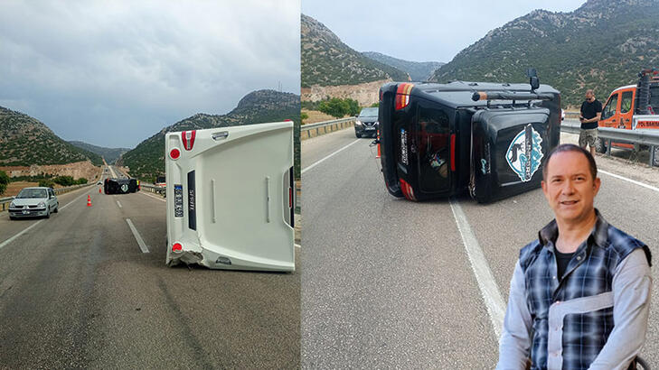 Ünlü sanatçı aracıyla kaza yaptı