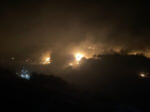Söke’de makilik alanda yangın