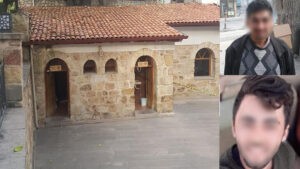 Ankara‘nın Beypazarı ilçesindeki cami tuvalet görevlisi Hakan G. (31), 1 TL