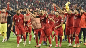 &nbsp; A Milli Takımımız, Letonya’yı Yunus Akgün, Cenk Tosun (2)