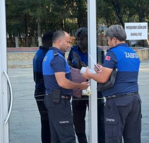 Aydın’ın İncirliova İlçe Belediyesi tarafından Kültür Park’ta Milli Emlak Müdürlüğüne