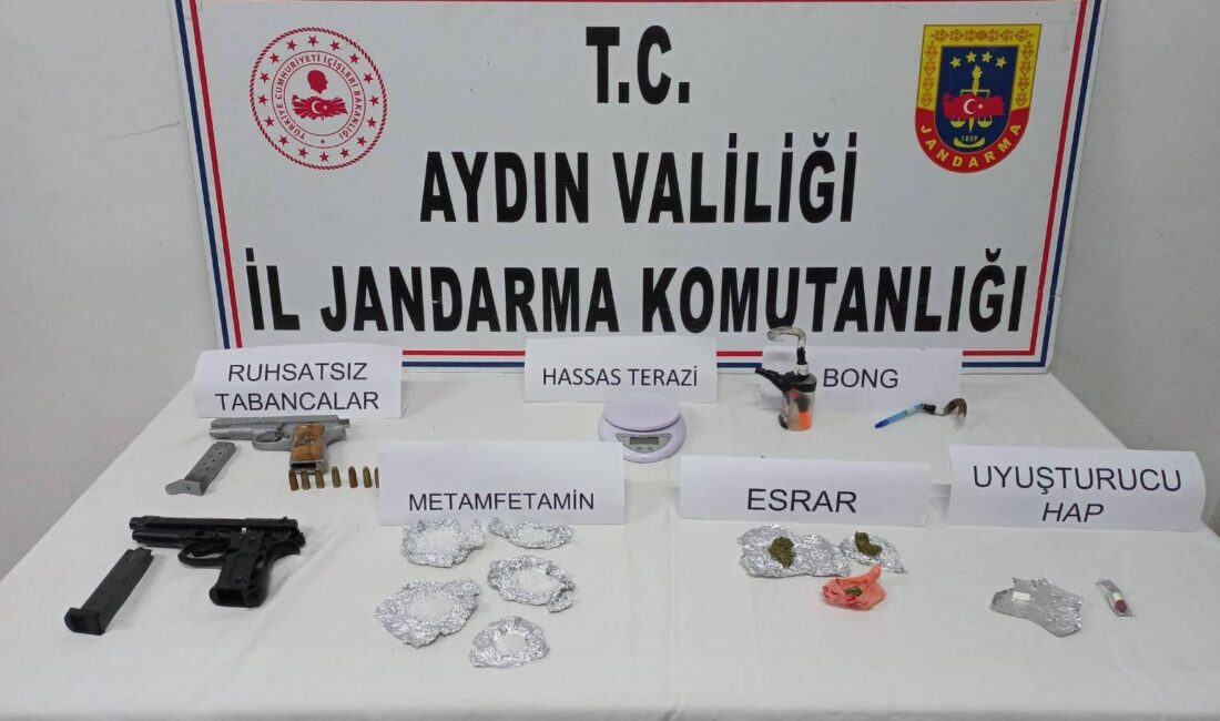 Aydın’ın Didim İlçesinde jandarmanın bir şüphelinin ev ve deposuna yaptığı