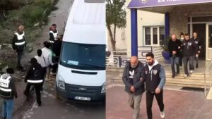 Denizli’de düzenlenen fuhuş operasyonunda 5 kişi gözaltına alınırken, yabancı uyruklu