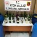 Aydın’da 1550 litre kaçak şarap ele geçirildi