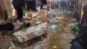 Bursa‘da, çöken balkon zeminiyle birlikte 7 katlı apartmanın 7’nci katından