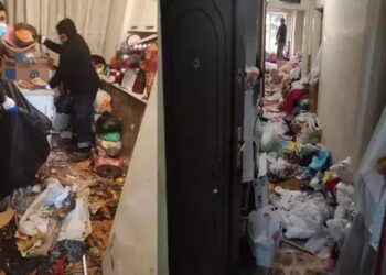 Anne ile oğlunun yaşadığı evden 45 ton çöp çıktı