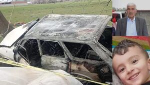Denizli‘de ağaca çarpıp, alev alan otomobildeki Ramazan Mermer (65) ile