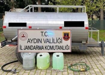 Germencik’te 2 ton kaçak akaryakıtla yakalandı