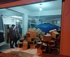 Aydın’ın İncirliova İlçesinde sahte zeytinyağı imalatı yapıldığı bilgisi üzerine harekete