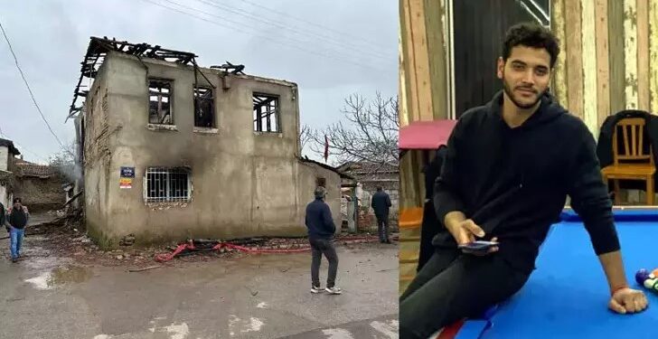 Emre, evde çıkan yangında öldü