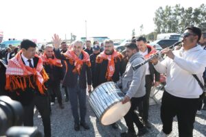 Nazilli‘de düzenlenen 14. Geleneksel Deve Güreşi‘ne katılan Cumhur İttifakı Aydın