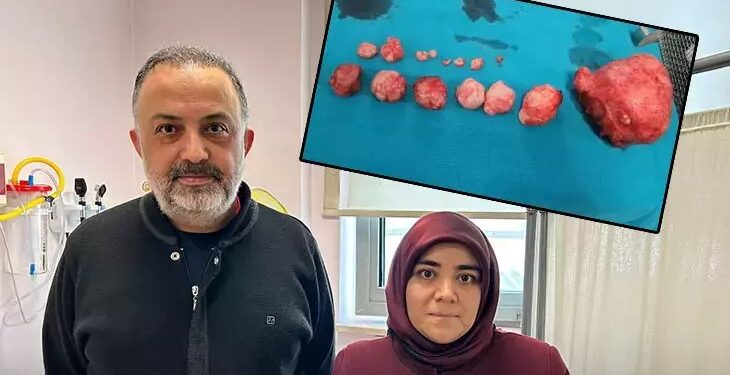 Rahminden 16 tümör çıkarıldı
