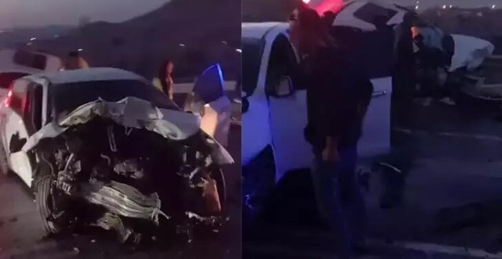 Otomobil bariyerlere saplandı, anne ve baba öldü