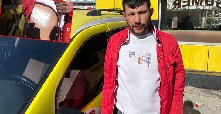 Taksi şoförü müşterisi tarafından bıçaklandı