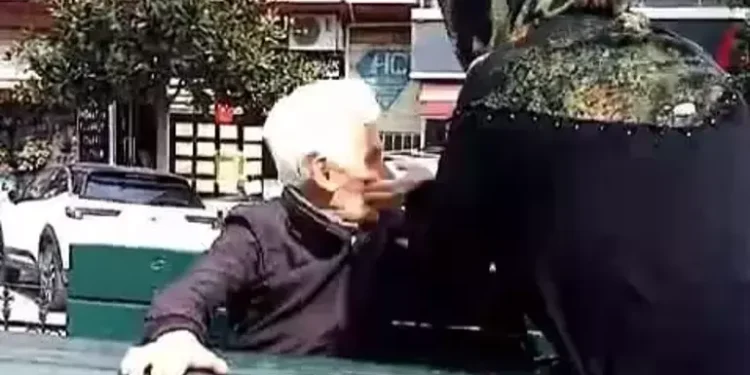 Kendisini rahatsız eden kişiyi parkta dövdü; o anlar kamerada