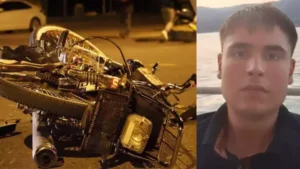 Aydın‘ın Nazilli ilçesinde otomobille çarpışan motosikletin sürücüsü Rıfat Emre Hazan