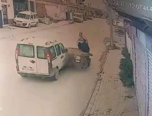 Acarlar’daki kaza güvenlik kamerasına yansıdı