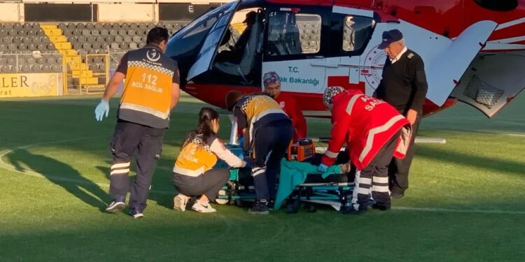 Helikopter Afgan uyruklu hasta için havalandı    