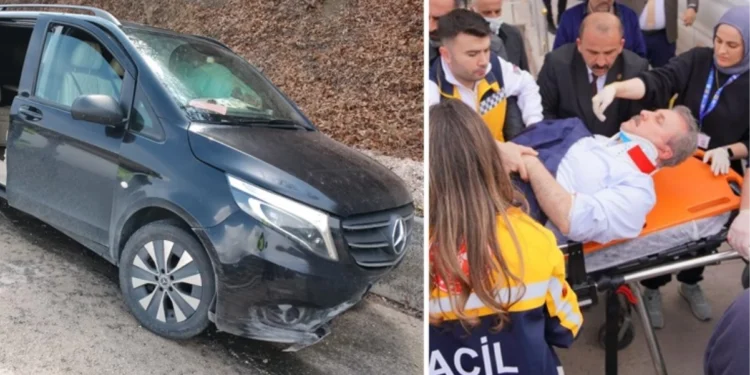 BBP lideri Mustafa Destici'nin makam aracı kaza yaptı