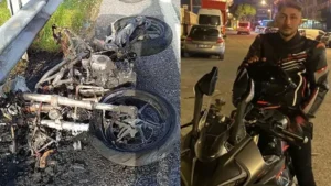 İzmir‘in Foça ilçesinde, otomobille çarpışan motosikletin sürücüsü Şevket İnkaya (23),